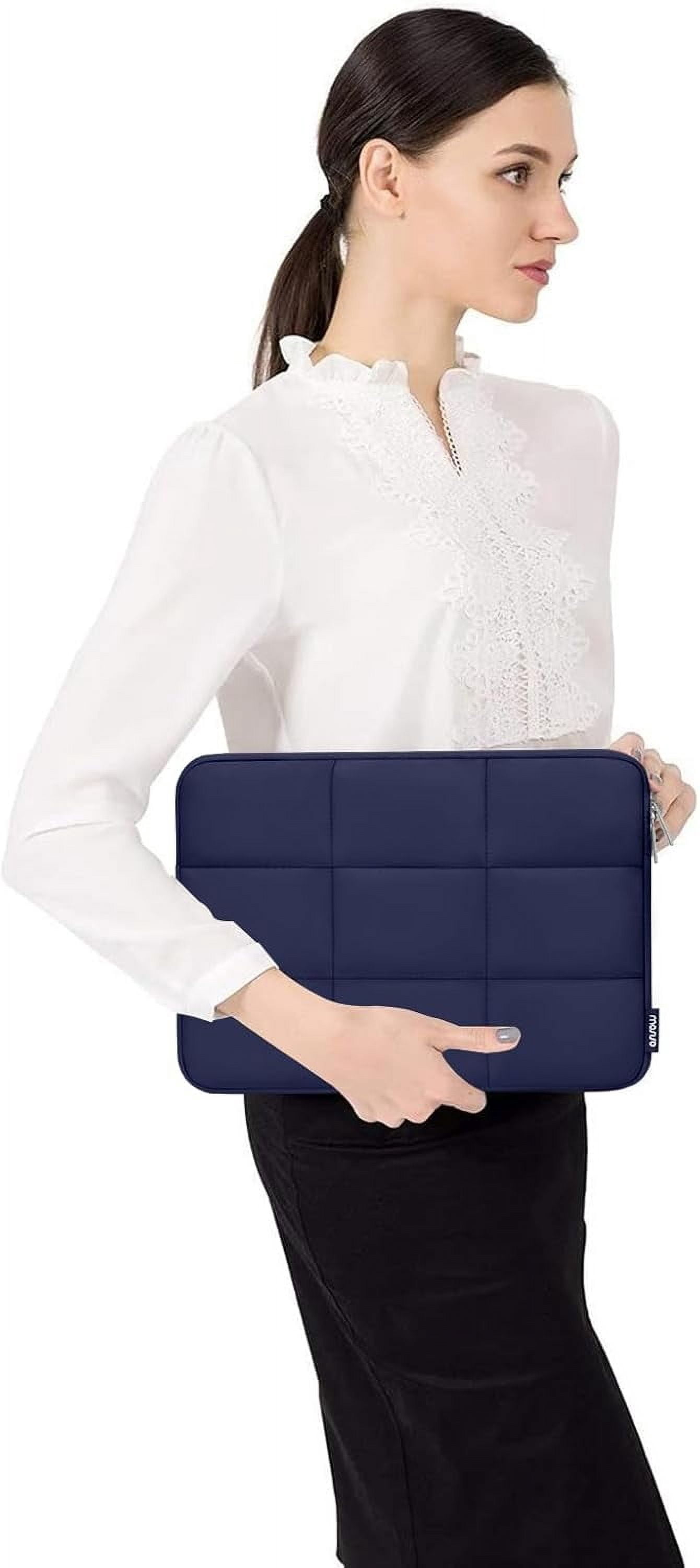 MOSISO 13-14 inch Laptop Case, 13.3 inch Puffy Laptop Sleeve Compatible with MacBook Air 13 13.3 13.6/Pro 13/14, HP, Dell, ASUS, Lenovo, Rectangle Quilted Puffer Computer Bag for Women
