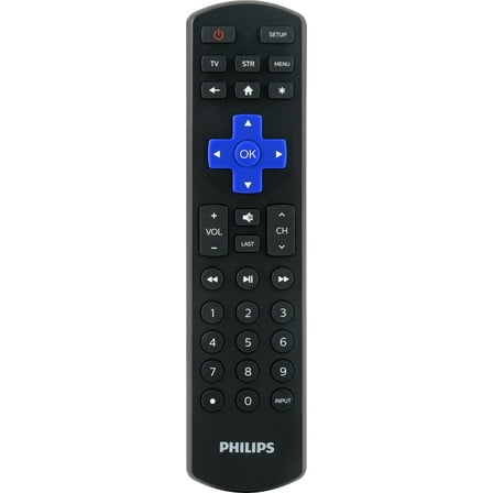 Philips Roku TV Replacement Universal TV Remote Control in Black, SRP6320R/27
