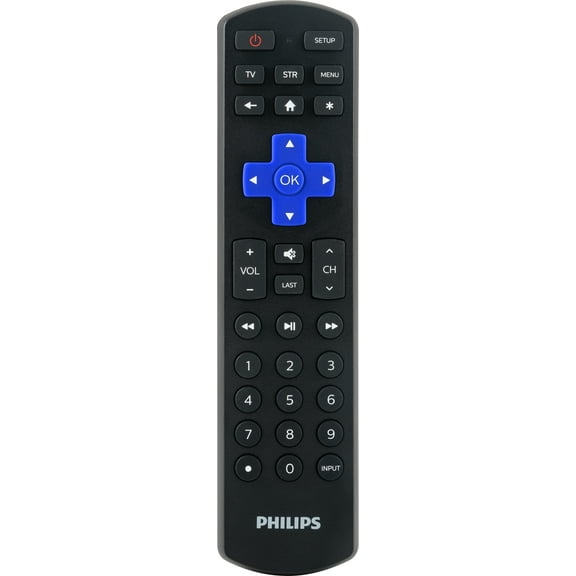 Philips Roku TV Replacement Universal TV Remote Control in Black, SRP6320R/27