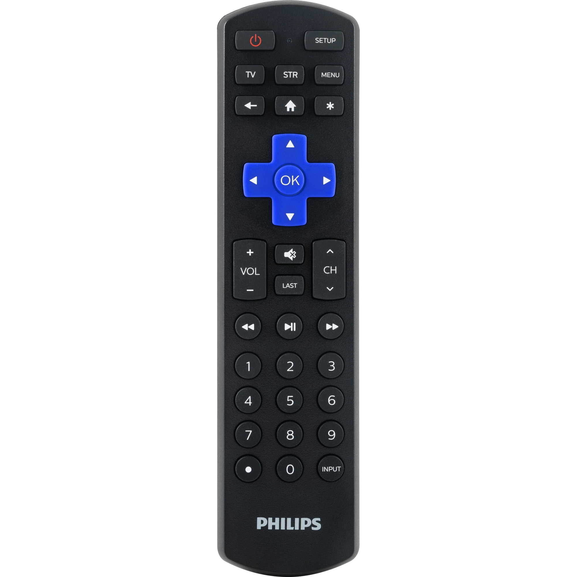 Philips Roku TV Replacement Universal TV Remote Control in Black, SRP6320R/27