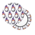 thumbnail image 2 of Disketp Golf balls Funda Redonda para Taburete, Funda de Cojín para Silla de Bar Suave y Elástica-12 inch, 2 of 7