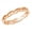 Rose Gold-Tone, variant on Gold-Tone Sterling Silver Braided Eternity Band Ring Size 7