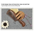 thumbnail image 3 of Sandalwood Wide Tooth Comb Curly Hair Portable Coarse Tooth Wooden Comb Hair Massage Tool Coarse, 3 of 5