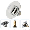 thumbnail image 3 of 1/2Pcs Universal Pop-up Drain Filter Wash Basin Bounce Drain Filter Bathroom Sink Drain Plugs Sink Drain Stopper, 3 of 8