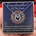 thumbnail image 5 of Lucky Necklace Grandmother of the Bride Gift from groom, Wedding day Present for Grandma of the Bride from grandson in law with Message Card, 5 of 5
