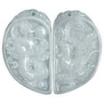 thumbnail image 4 of A Pair of Natural A-Grade Jadeite Jade Longfeng Pendant for Lovers, 4 of 23