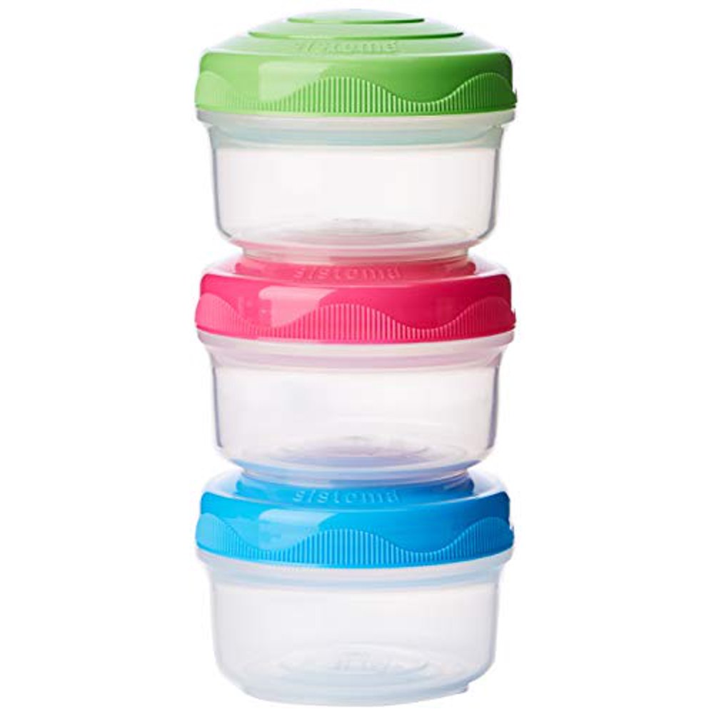 Sistema To Go Collection Mini Bites Small Food Storage Containers, 4.39