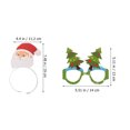 thumbnail image 3 of KAKOWELY 1 juego de diademas para gafas de fiesta navideña, marcos para gafas navideñas, recuerdos para fiestas navideñas, suministros navideños, 3 of 5