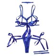 thumbnail image 1 of Gibobby Ropa interior mujer Lenceria Mujer de una Pieza Erotica Baby Doll Sexy Conjunto de Ropa Interior Sensual para Mujer(Azul, CH), 1 of 5