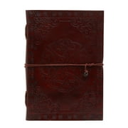 Eleet Handmade Unlined Leather Journal for Men And Women- Vintage Handcrafted Large Notebook Diary for Writing (5x7, Celtic Tree)