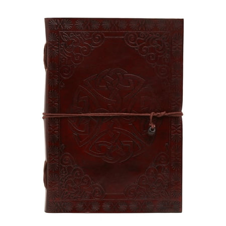 Eleet Handmade Unlined Leather Journal for Men And Women- Vintage Handcrafted Large Notebook Diary for Writing (5x7, Celtic Tree)