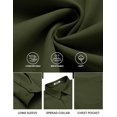 thumbnail image 5 of COOFANDY Mens Long Sleeve Button Down Shirts Untucked Shirts for Men Casual Dress Shirts Wedding Shirts, 5 of 6