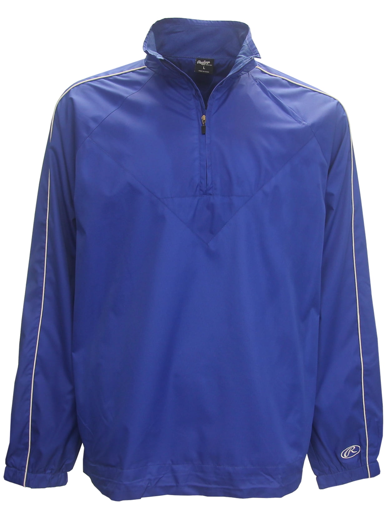 Rawlings Men's Dobby 1/4 Zip Golf Windshirt, Medium Blue
