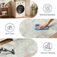 thumbnail image 2 of Washable Kitchen Runner Rug 60" x 22", Modern Abstract Textured Area Rug, Neutral Soft Low Profile Non Slip Kitchen Runner Rug for Kitchen, Hallway & Laundry Room, 2 of 6