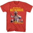 thumbnail image 1 of Biz Markie Diabolical Album Red Heather Adult T-Shirt Xl, 1 of 2