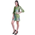 thumbnail image 3 of Moomaya Robe Courte Imprimée pour Femmes, Manches Évasées, Coupe Droite, Robes pour Femmes, Vêtements d'Été Décontractés, 3 of 6