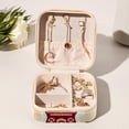 thumbnail image 6 of Valentine's Day Travel Portable Square Jewelry Stand, Earring Organizer, Ring Storage, Necklace Holder, Bracelet Stand - Suitable for Girls and Women, Travel Organizer Jewelry Boxes, 6 of 6
