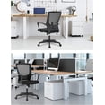 thumbnail image 4 of FDW Ergonomic Office Chair - Mesh Back w/Lumbar Support & Height Adjustable, Black, 4 of 8