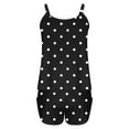 thumbnail image 3 of LYEAA Soft Pajamas for Women Plus Size Valentine's Day Two-piece Nightwear Set Sling Tops with Shorts Cozy Loungewear Ladies Solid Loose Casual Sleepwear Sleepsuits Black L, 3 of 4