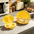 thumbnail image 2 of SHJHENG Microwave Egg Poacher with Lid - Plastic Double Egg Cooker for Breakfast, Quick Egg Maker for Home Kitchen, Microwave Safe Egg Steamer Tool (Multiple Styles Available), 2 of 7