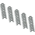 thumbnail image 1 of HSHDLDF 1/2inch Two Hole Strap U Bracket Stainless Steel Tube Strap Tension Clip Assortment Kit Heavy Duty Rigid Pipe Strap Clamp 50PCS（20mm）, 1 of 4