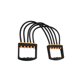 thumbnail image 2 of Sonducket Expansor de pecho, extractor de músculos, banda elástica, ejercitador de pecho, equipo de Fitness fino, práctico, 5 suministros de Accesorios para máquinas de ejercicios Negro, 2 of 6