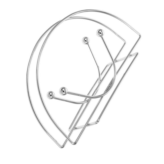 Worgeous  Kitchen Paper Towel Holder Napkin for Table Farmhouse Silver