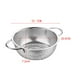 thumbnail image 2 of Cesta de colador de doble asa Filtro de acero inoxidable Filtro de cocina para alimentos fritos Verdura Fruta (22.7), 2 of 8