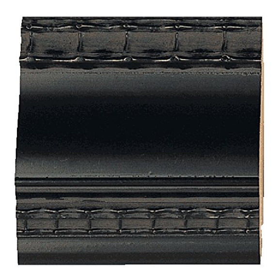 Picture Frame Moulding (Wood) 100Ft Bundle - Traditional Black Finish - 2.5" Width - 9/16" Rabbet