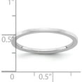 thumbnail image 4 of 10K White Gold 1.2mm Flat Stackable Band (Size 8) Made In United States 1stk16-120w-8, 4 of 5