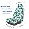 thumbnail image 3 of Fuzoiu Blue Sunflowers Print Elastic Car Seat Covers, Seat Cover Protector,Universal Fit Interior Covers for Most Cars,Washable Seat Cover Non Slip for SUV,Sedan,Van, 3 of 5