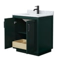 thumbnail image 3 of Wyndham Collection Miranda 30" Wood Single Bathroom Vanity in Black Trim/Green, 3 of 5