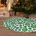 thumbnail image 2 of Cauagu 36" Christmas Tree Skirt Leopard print St. Patrick's Day Pattern Christmas Tree Decorations Tree Mat for Xmas Decorations Occasion Holiday Home Decor -36", 2 of 7