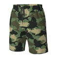 thumbnail image 5 of Disketp Men'S Swim Trunks Hawaiian Breathable Surf Beach Swimsuits Mesh Lining Beach Shorts With Pockets-Camouflage Shark, 5 of 9