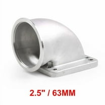 2.5" Vband 90 Degree Elbow Adapter Flange Cast Stainless Steel For T3 T4 Turbo