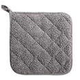 thumbnail image 2 of Thickened Cloth Coated Placemat, Insulated Pot Mat With Towel Cloth Lining, for Dining Table Protection, Gray, 2 of 4