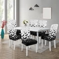 thumbnail image 3 of Halloween Chair Covers for Dining Room Set Of 6, Halloween Bats Stretch Dining Chair Cover 6 Pieces, Washable Kitchen Parsons Chair Slipcovers 6 Pack, Removable Seat Protector for Home and Party, 3 of 6
