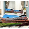 thumbnail image 1 of 3D Valencia Football Field Spectator Seats Bluesky Quilt Cover Set Bedding Set, 1 of 3