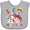 AC-Heather Grey, variant on Inktastic Farmer Tractor EIEIO Little Bro Boys Baby Bib