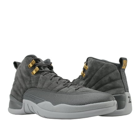 Air Jordan 12 Retro (BG) Big Kids Shoes Dark Grey/Dark Grey/Wolf Grey 153265-005