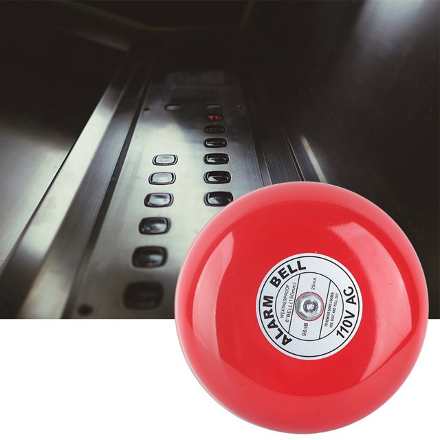 Sonnette d'Alarme, Sonnette d'Alarme Électrique Résistante à l'Usure pour l'École pour Usage Industriel DC12V,DC24V,AC110V