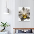 thumbnail image 3 of ONETECH Black and White Gold Flower Canvas Wall Art Zen Orchid Floral Photo Art Print on Canvas Modern Flower Painting for SPA Bedroom Bathroom Decor Framed Ready to Hang, 3 of 4