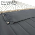thumbnail image 6 of SUNCREAT Polyester Hammock with Stand, Heavy Duty Portable Hammocks, 450 lbs Capacity, Dark Gray, 6 of 6