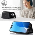 thumbnail image 5 of For iPhone 14 Pro Max RFID Blocking Protective Purse Wallet Case Magnetic Organ Style Flip Cover Multi-Card Slots Pocket With Detachable Shoulder Strap And Wrist Strap,White,For iPhone 14 Pro Max, 5 of 8