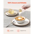 thumbnail image 2 of KFFKFF 32-Piece Ceramic Dinnerware Collection for Eight, Includes Round Plates and Bowls, Durable and Scratch-Resistant, Safe for Dishwasher and Microwave, Ideal for Serving Dessert, Salad, Soup, 2 of 9
