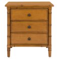 thumbnail image 4 of Safavieh Mina 25 in. 3-Drawer Modern Coastal Bamboo Nightstand, 4 of 9