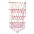 thumbnail image 1 of Hamaca de peluche con red para juguetes de peluche, decoración de macramé bohemia, organizador de pared Rosa, 1 of 8