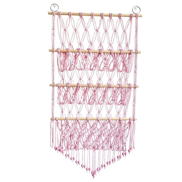 Red para animales de peluche, red para juguetes de peluche, fácil de instalar, organizador para juguetes de peluche colgantes. Rosa