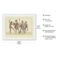 thumbnail image 2 of Native Hawaiian Warriors - Pacific Islanders - Vintage Hawaiian Cultural Images c.1811 - Japanese Unryu Rice Paper Art Print (Unframed) 17 x 22 in, 2 of 4