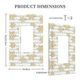 thumbnail image 3 of Haiem Gold Snowflake Pattern Decorative Wall Plates, 1-Gang 5.0" x3.0", Unbreakable Thermoplastic Faceplate Cover for Decorator Receptacle Outlet & Switch-Style U, 3 of 6